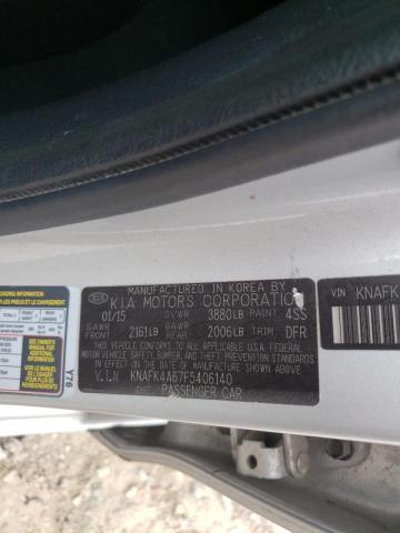Photo 10 from auction – 2015 KIA FORTE LX with VIN KNAFK4A67F5406140
