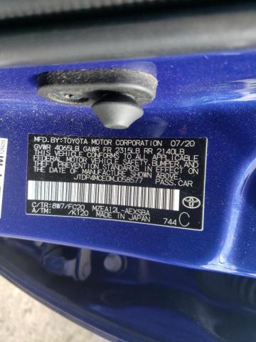 Photo 10 from auction – 2021 TOYOTA COROLLA SE with VIN JTDP4MCE0MJ058577