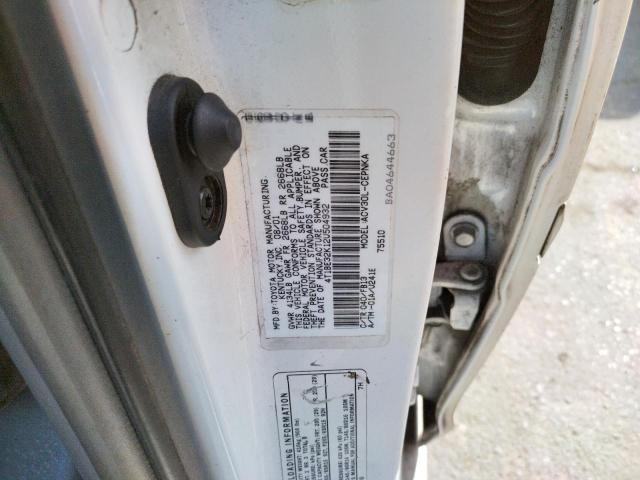 Photo 10 from auction – 2002 TOYOTA CAMRY with VIN 4T1BE32K12U504932
