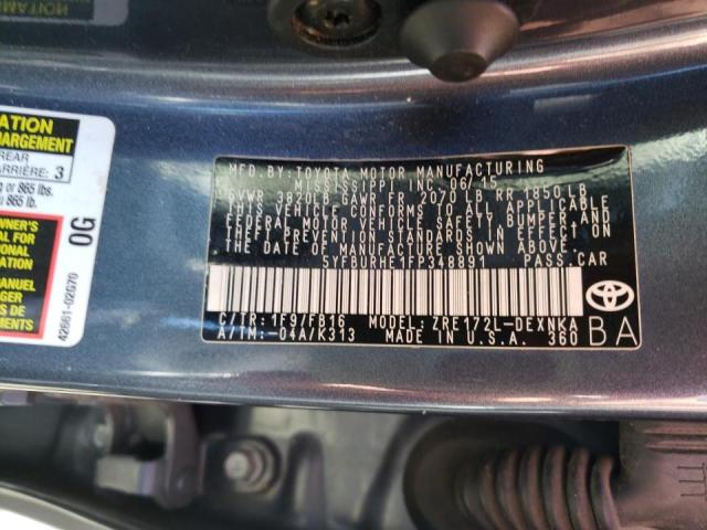 Photo 10 from auction – 2015 TOYOTA COROLLA L with VIN 5YFBURHE1FP348891