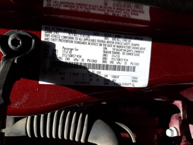 Photo 10 from auction – 2015 FORD FOCUS SE with VIN 1FADP3K26FL348833