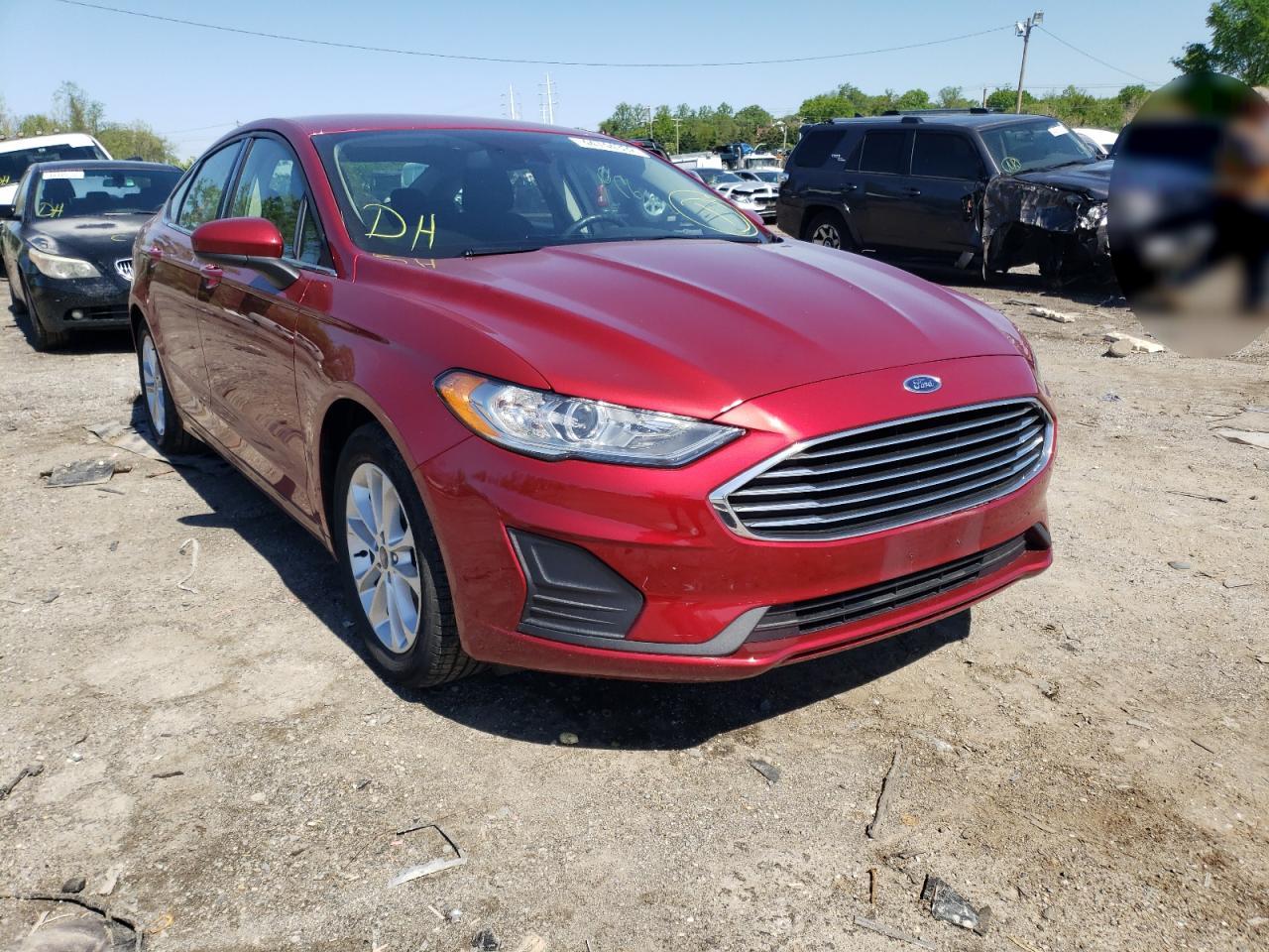FORD FUSION SE 2019 with VIN 3FA6P0HD6KR112291 - Photo from auction