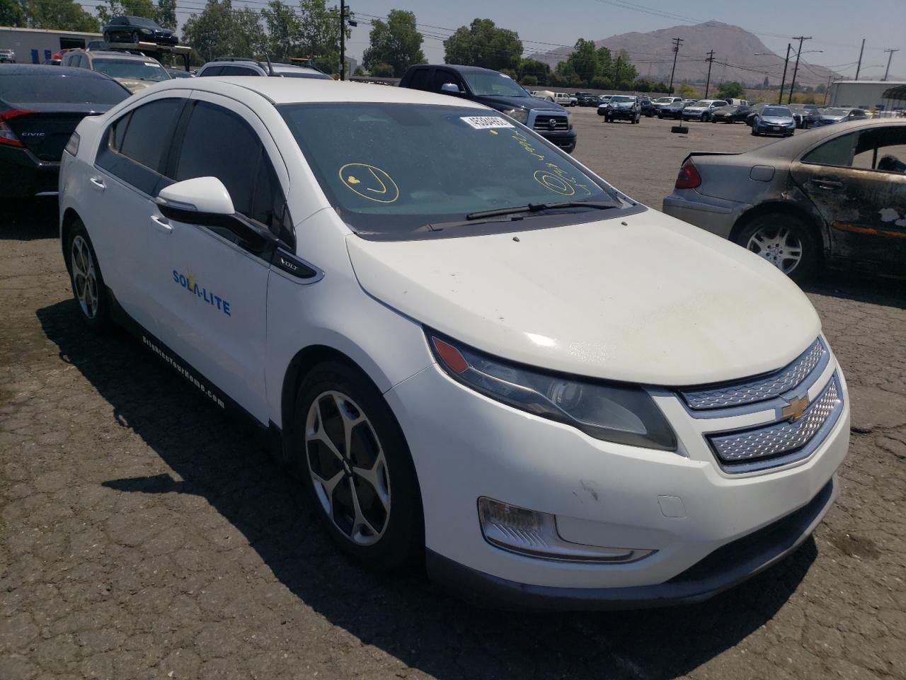 CHEVROLET VOLT 2013 with VIN 1G1RF6E43DU100590 - Photo from auction