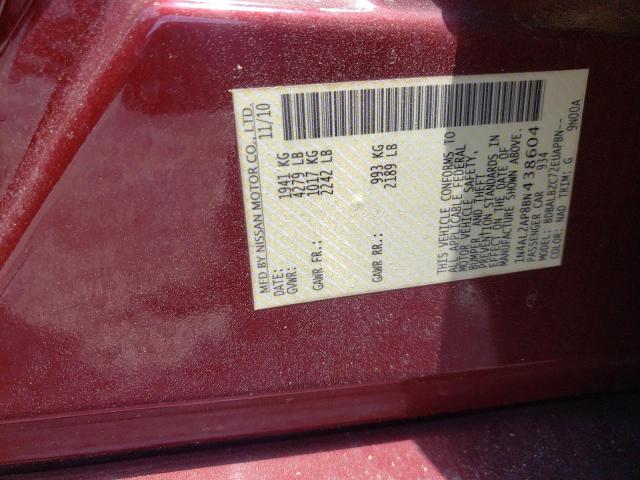 Photo 10 from auction – 2011 NISSAN ALTIMA BAS with VIN 1N4AL2AP8BN438604