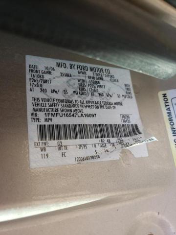 Photo 10 from auction – 2007 FORD EXPEDITION with VIN 1FMFU16547LA16097