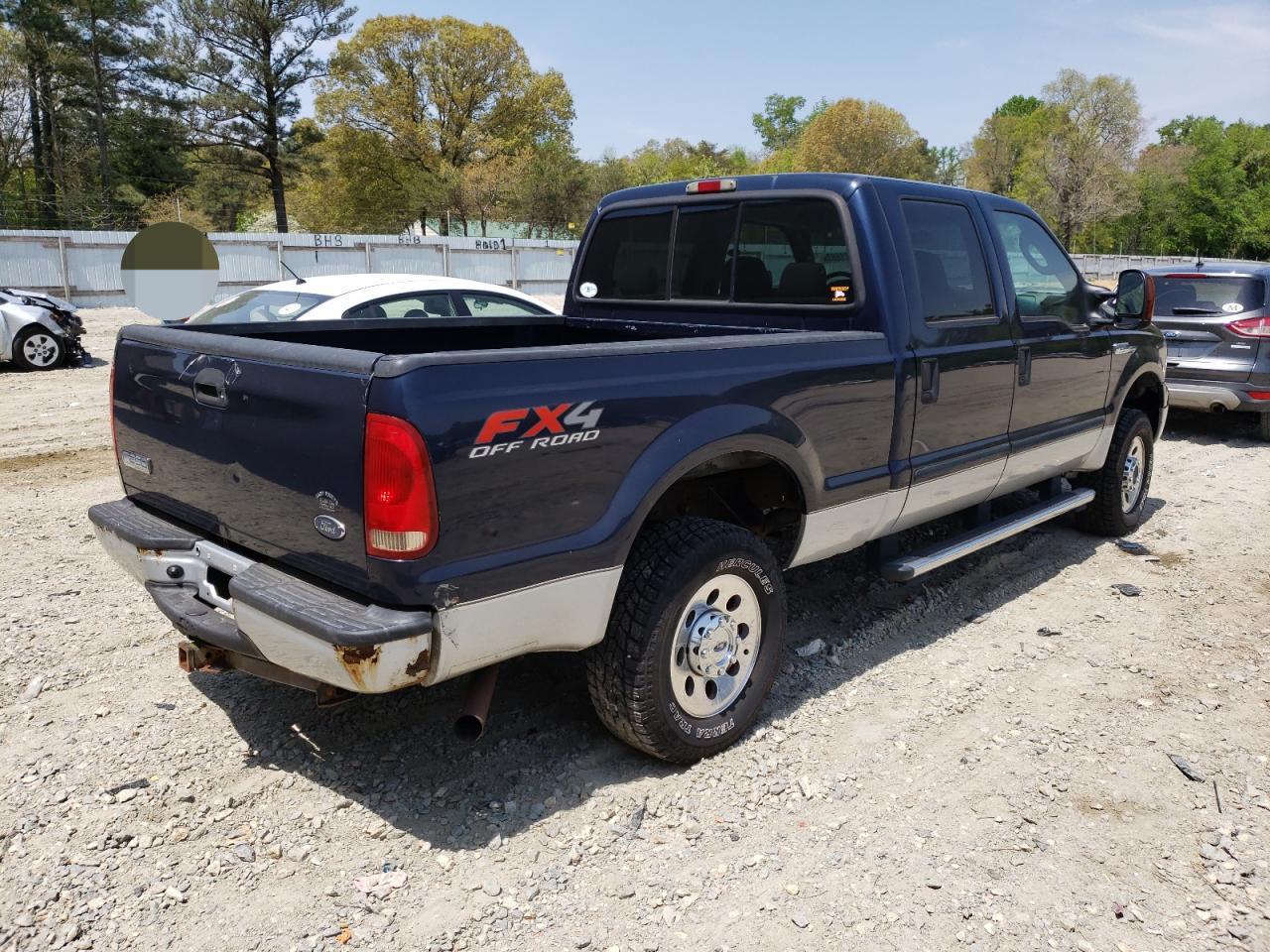 Photo 4 from auction – 2005 FORD F250 SUPER with VIN 1FTSW21575EB03309