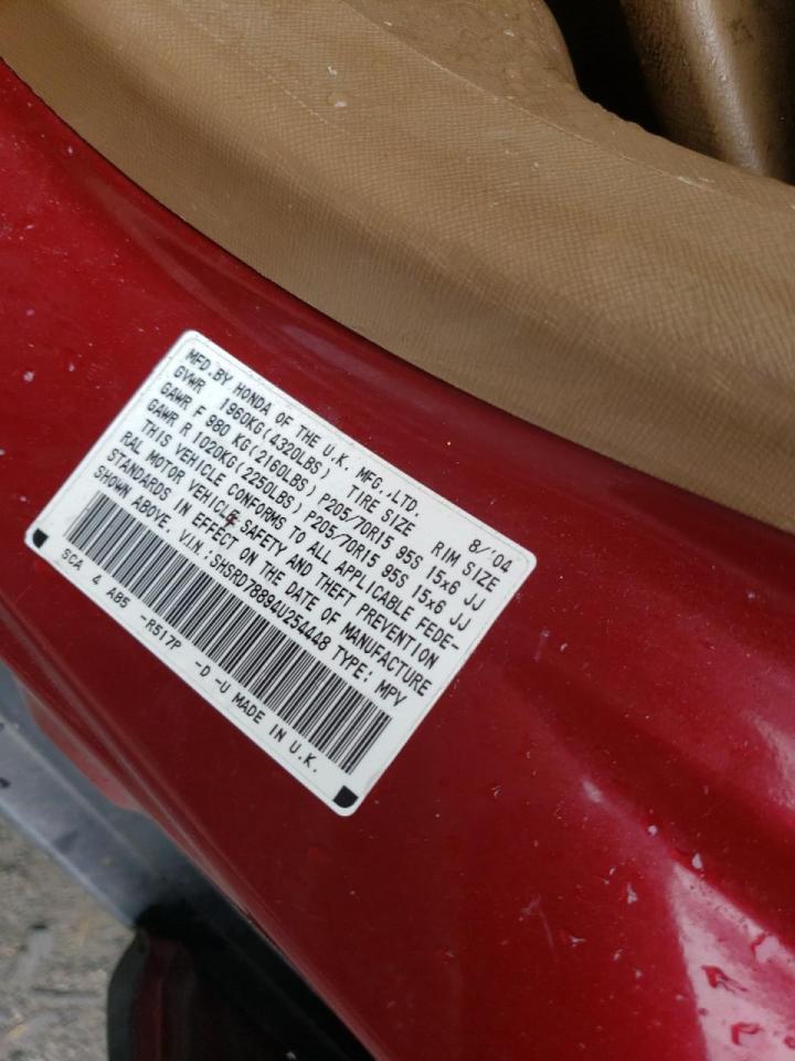 Photo 10 from auction – 2004 HONDA CR-V EX with VIN SHSRD78894U254448