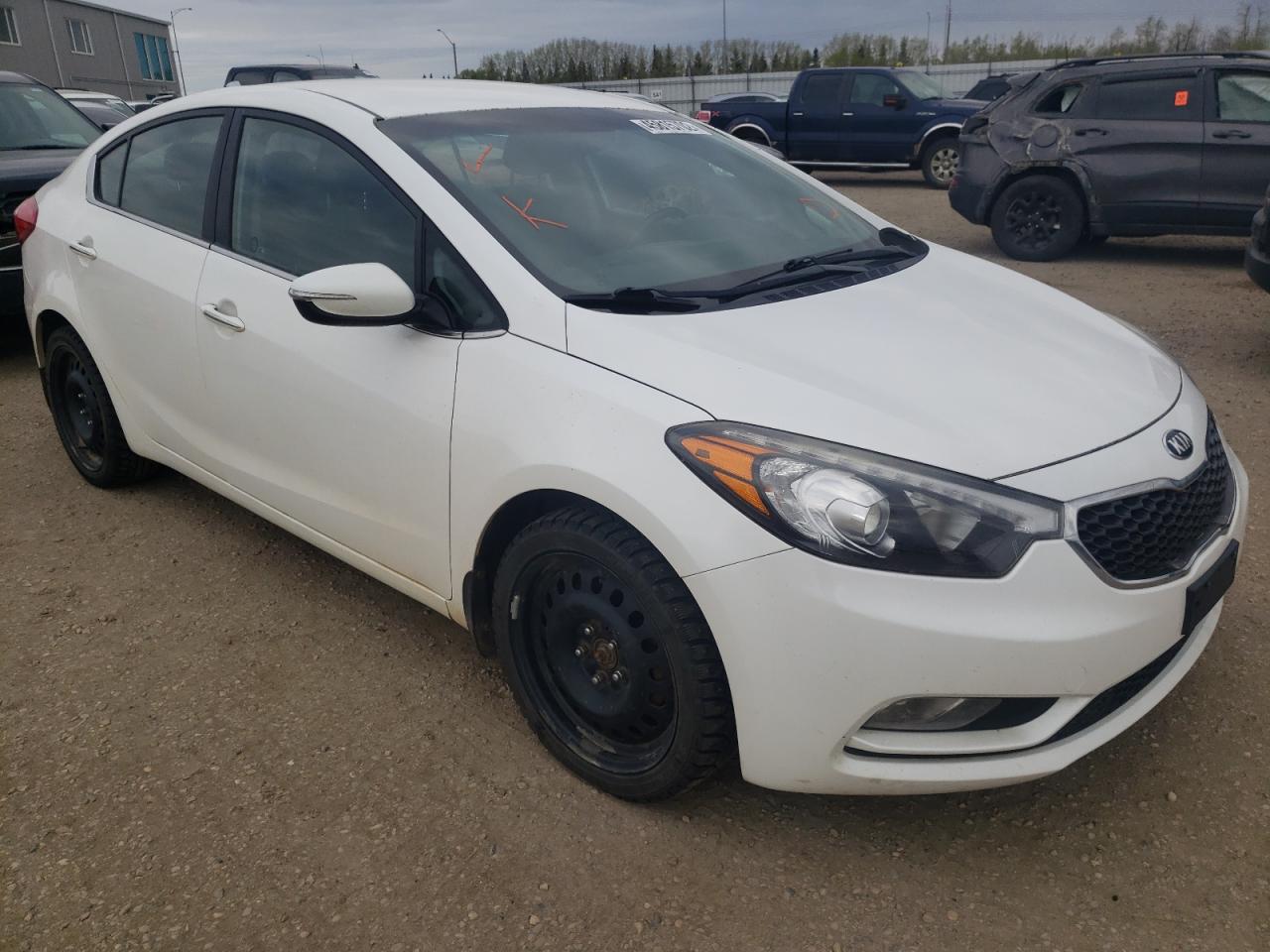 KIA FORTE EX 2014 with VIN KNAFX4A83E5138429 - Photo from auction