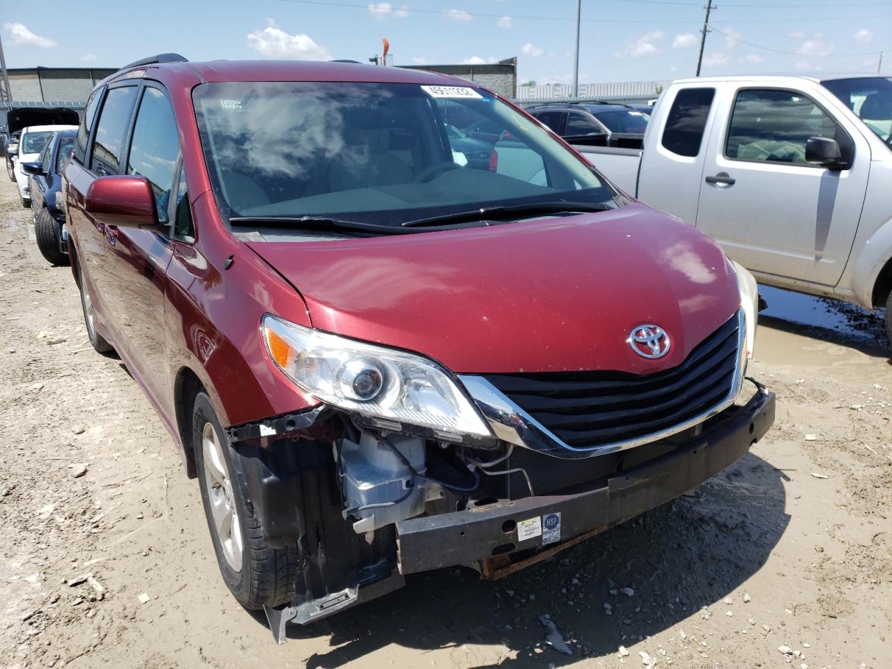 TOYOTA SIENNA LE 2012 with VIN 5TDKK3DC4CS224155 - Photo from auction