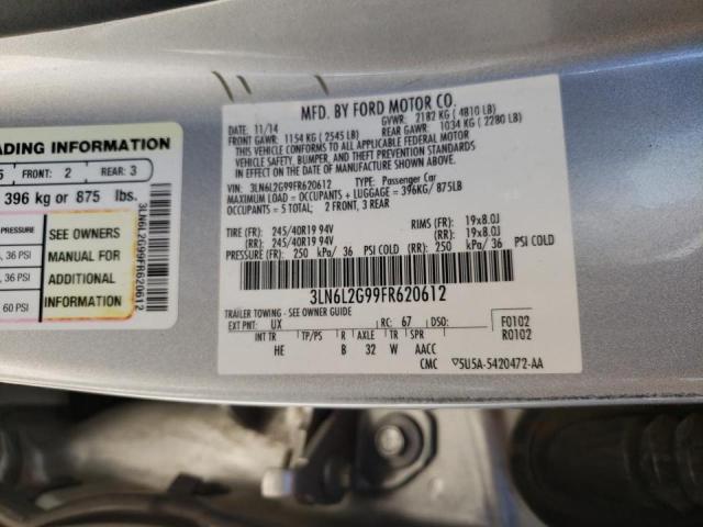 Photo 10 from auction – 2015 LINCOLN MKZ with VIN 3LN6L2G99FR620612