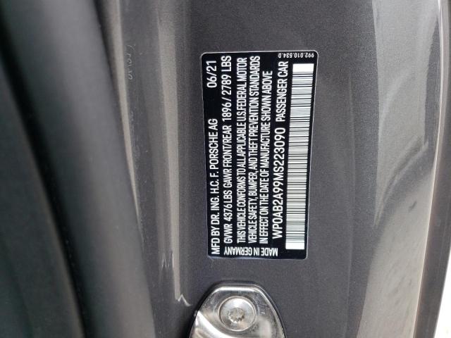 Photo 10 from auction – 2021 PORSCHE 911 CARRER with VIN WP0AB2A99MS223090