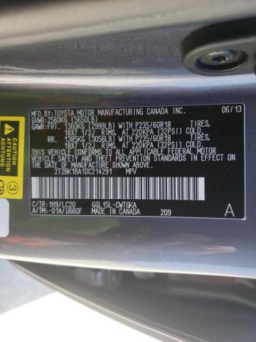 Photo 10 from auction – 2013 LEXUS RX 350 BAS with VIN 2T2BK1BA1DC214291