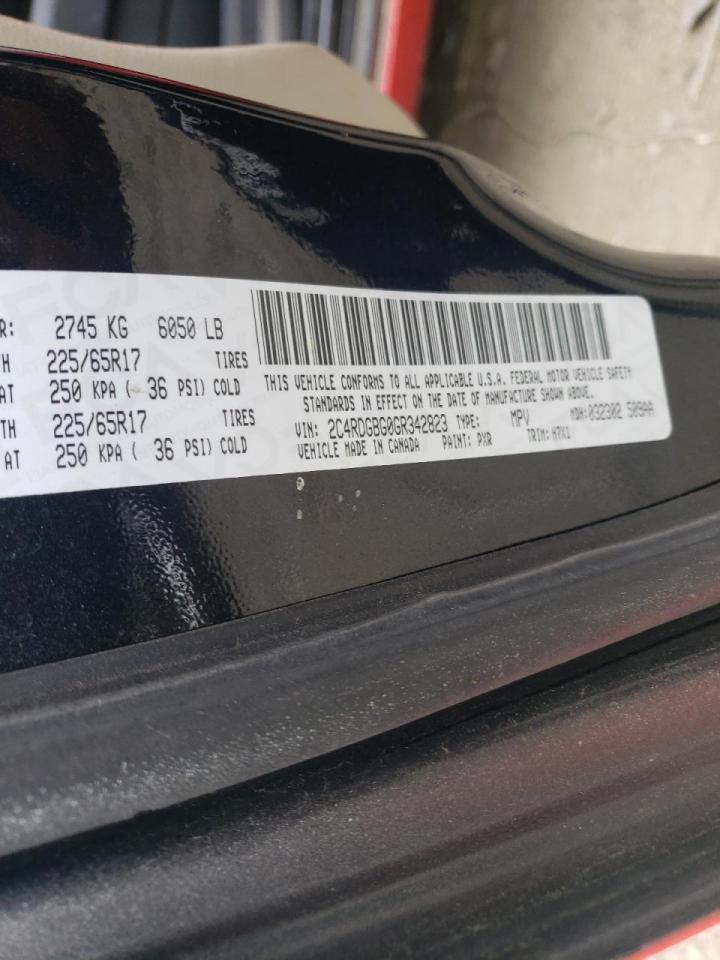 Photo 10 from auction – 2016 DODGE GRAND CARA with VIN 2C4RDGBG0GR342823