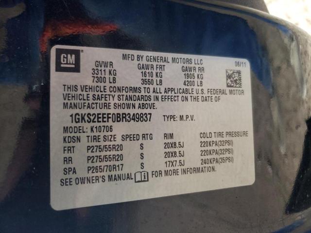 Photo 10 from auction – 2011 GMC YUKON DENA with VIN 1GKS2EEF0BR349837