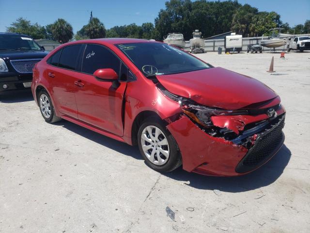 TOYOTA COROLLA LE 2021 with VIN JTDEPMAE7MJ135656 - Photo from auction