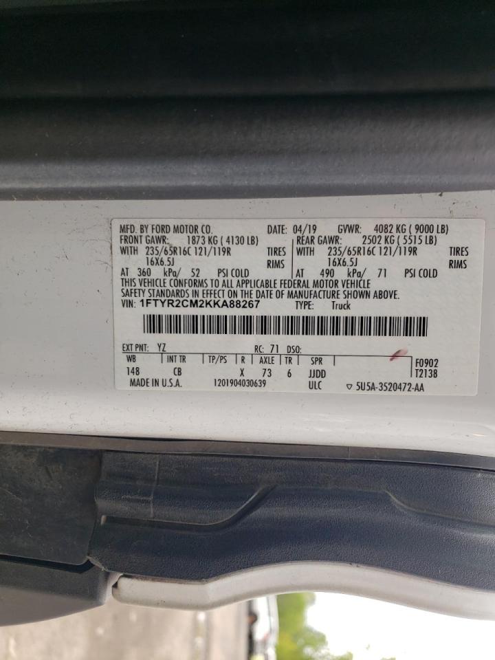 Photo 10 from auction – 2019 FORD TRANSIT T- with VIN 1FTYR2CM2KKA88267