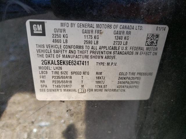Photo 10 from auction – 2014 GMC TERRAIN SL with VIN 2GKALSEK9E6247411