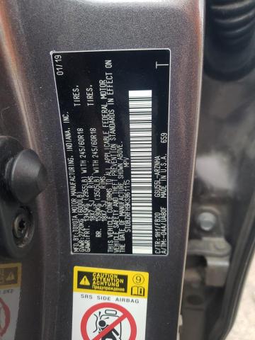 Photo 10 from auction – 2019 TOYOTA HIGHLANDER with VIN 5TDBZRFH9KS961115