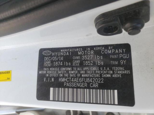 Photo 10 from auction – 2015 HYUNDAI ACCENT GLS with VIN KMHCT4AE6FU842022