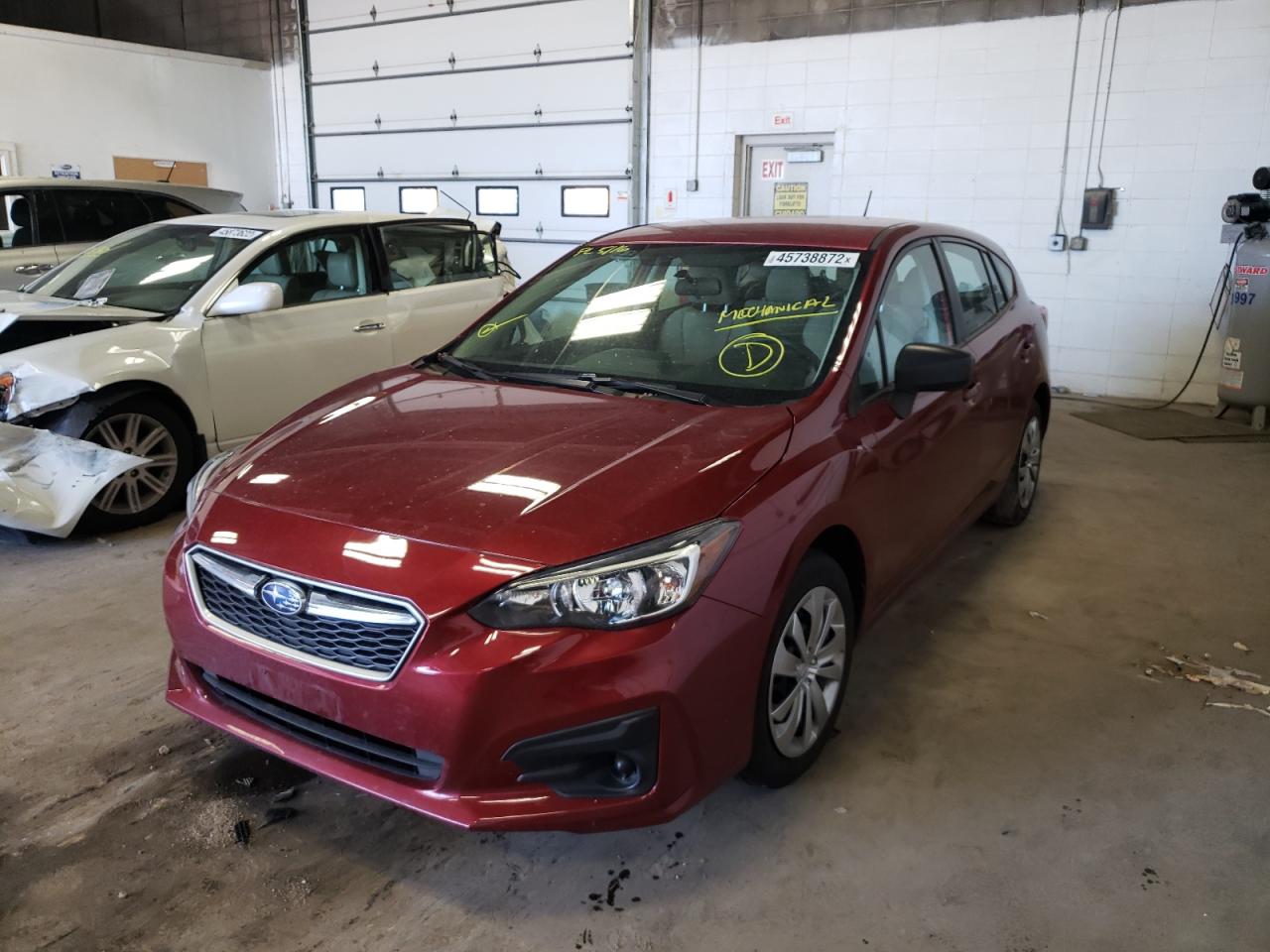 Photo 2 from auction – 2019 SUBARU IMPREZA with VIN 4S3GTAA66K3727093