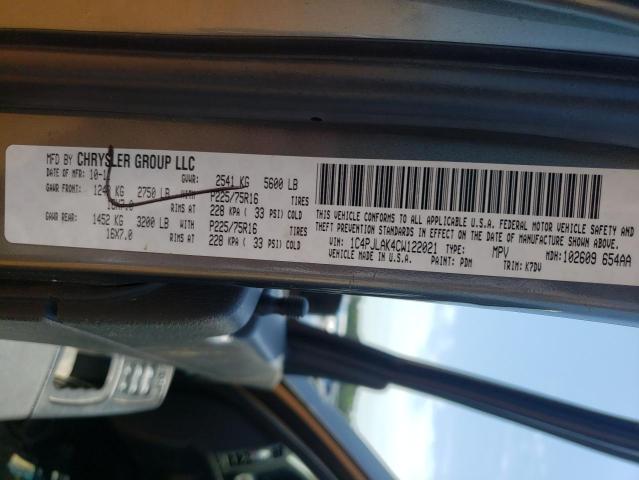 Photo 10 from auction – 2012 JEEP LIBERTY with VIN 1C4PJLAK4CW122021
