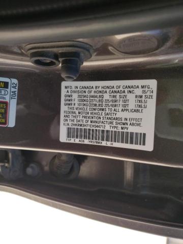 Photo 10 from auction – 2014 HONDA CR-V EXL with VIN 2HKRM3H71EH544712