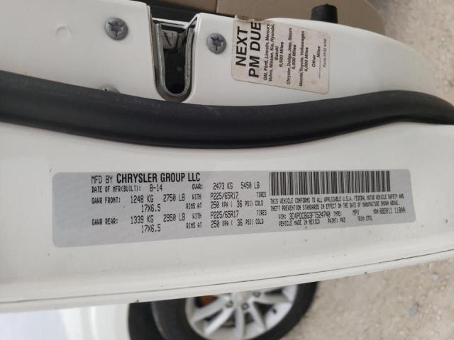 Photo 10 from auction – 2015 DODGE JOURNEY SX with VIN 3C4PDCBG3FT524740