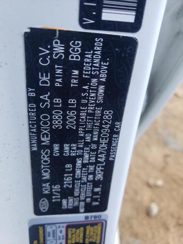 Photo 10 from auction – 2017 KIA FORTE LX with VIN 3KPFL4A70HE094288