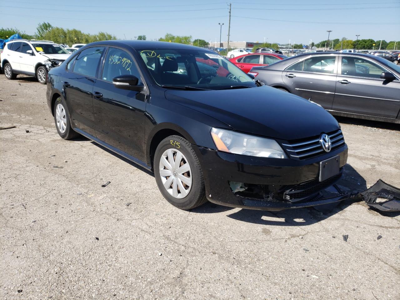 VOLKSWAGEN PASSAT S 2013 with VIN 1VWAP7A31DC038081 - Photo from auction
