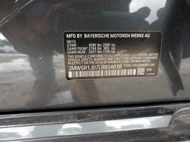 Photo 10 from auction – 2020 BMW 330I with VIN 3MW5R1J07L8B04878