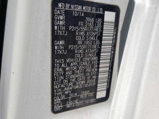 Photo 10 from auction – 2014 NISSAN JUKE S with VIN JN8AF5MR3ET454939