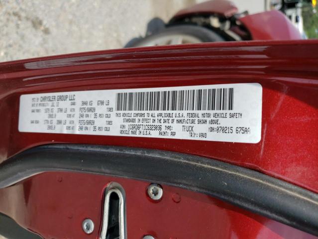 Photo 10 from auction – 2012 DODGE RAM 1500 S with VIN 1C6RD6FT1CS323036