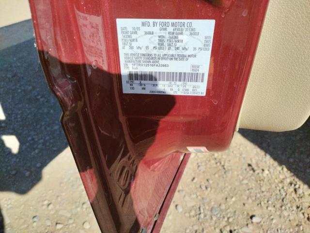 Photo 10 from auction – 2006 FORD F150 with VIN 1FTRX12516FA33953