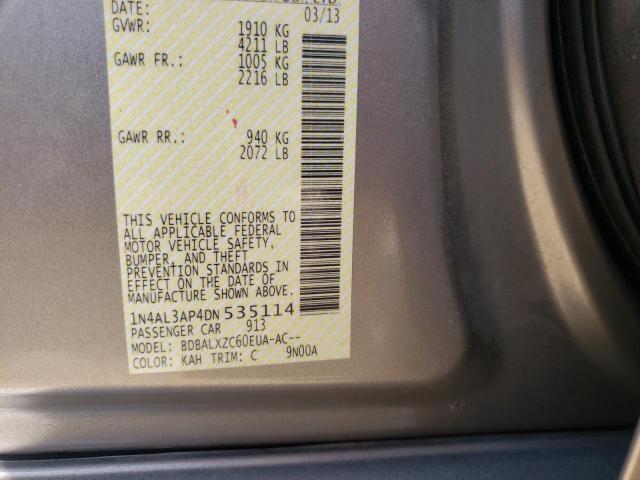Photo 10 from auction – 2013 NISSAN ALTIMA 2.5 with VIN 1N4AL3AP4DN535114