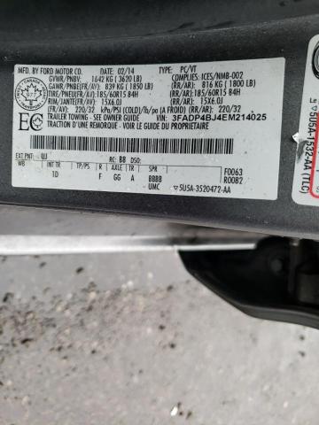 Photo 10 from auction – 2014 FORD FIESTA SE with VIN 3FADP4BJ4EM214025