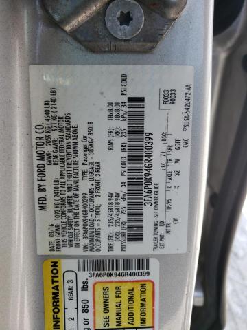Photo 10 from auction – 2016 FORD FUSION TIT with VIN 3FA6P0K94GR400399