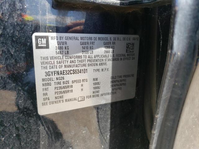 Photo 10 from auction – 2012 CADILLAC SRX LUXURY with VIN 3GYFNAE32CS634101