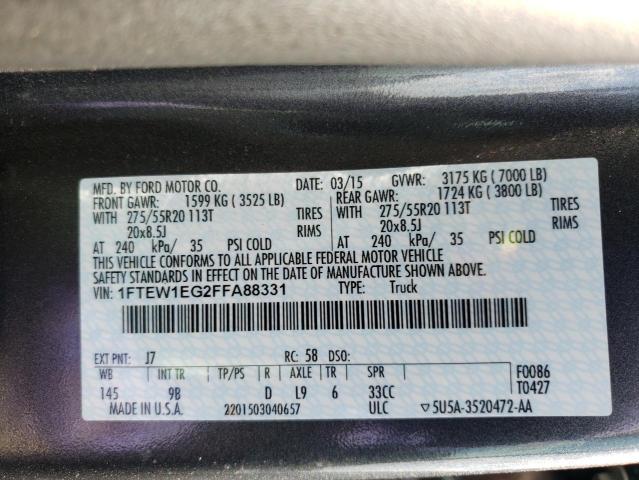 Photo 10 from auction – 2015 FORD F150 SUPER with VIN 1FTEW1EG2FFA88331