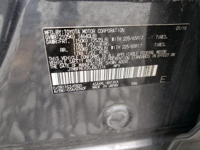 Photo 10 from auction – 2016 TOYOTA RAV4 LE with VIN JTMBFREV2GJ067316