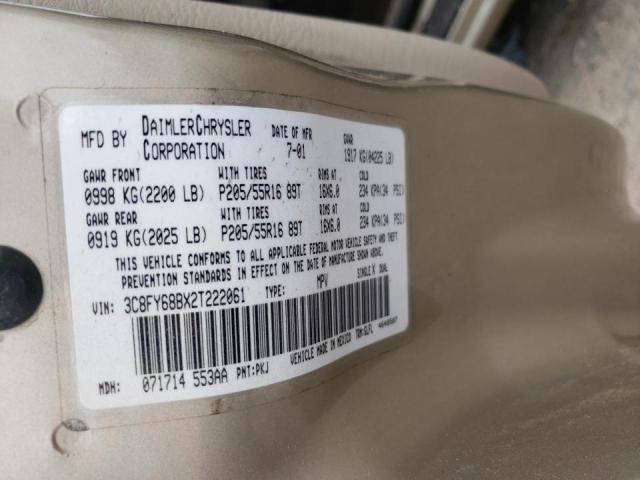 Photo 10 from auction – 2002 CHRYSLER PT CRUISER with VIN 3C8FY68BX2T222061