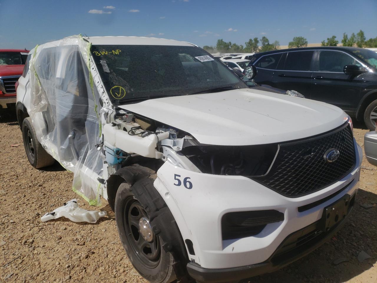FORD EXPLORER P 2020 with VIN 1FM5K8ABXLGA64049 - Photo from auction