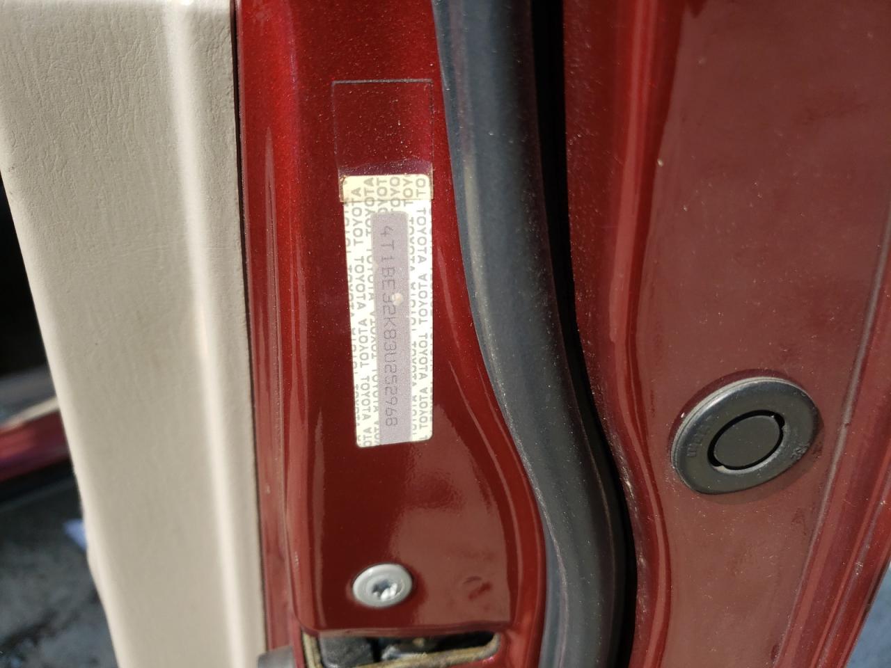 Photo 10 from auction – 2003 TOYOTA CAMRY LE with VIN 4T1BE32K83U252968