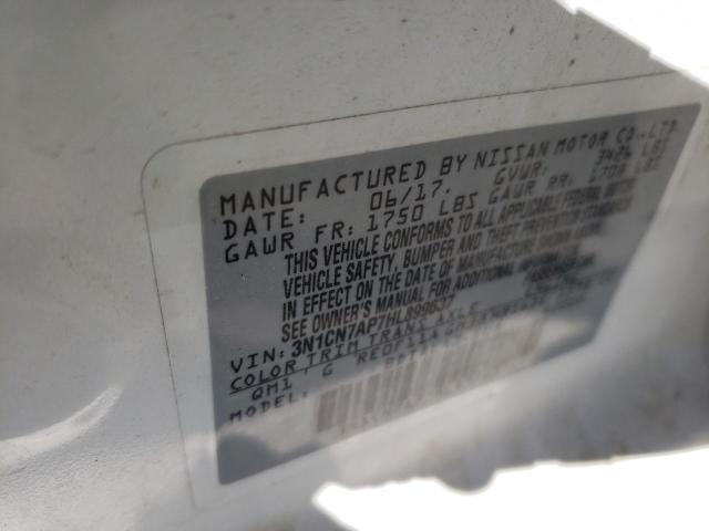 Photo 10 from auction – 2017 NISSAN VERSA S with VIN 3N1CN7AP7HL899637