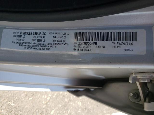 Photo 10 from auction – 2012 CHRYSLER 200 TOURIN with VIN 1C3CCBBG7CN305789