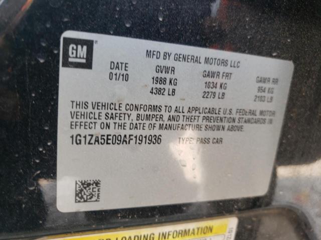 Photo 10 from auction – 2010 CHEVROLET MALIBU LS with VIN 1G1ZA5E09AF191936
