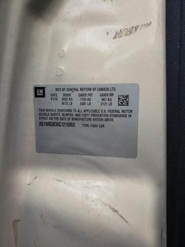 Photo 10 from auction – 2012 CHEVROLET IMPALA LT with VIN 2G1WG5E36C1215860