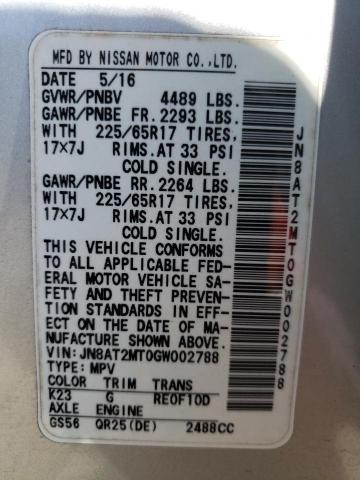 Photo 10 from auction – 2016 NISSAN ROGUE S with VIN JN8AT2MT0GW002788