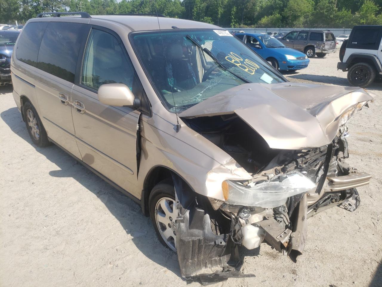 HONDA ODYSSEY EX 2002 with VIN 2HKRL18012H529682 - Photo from auction