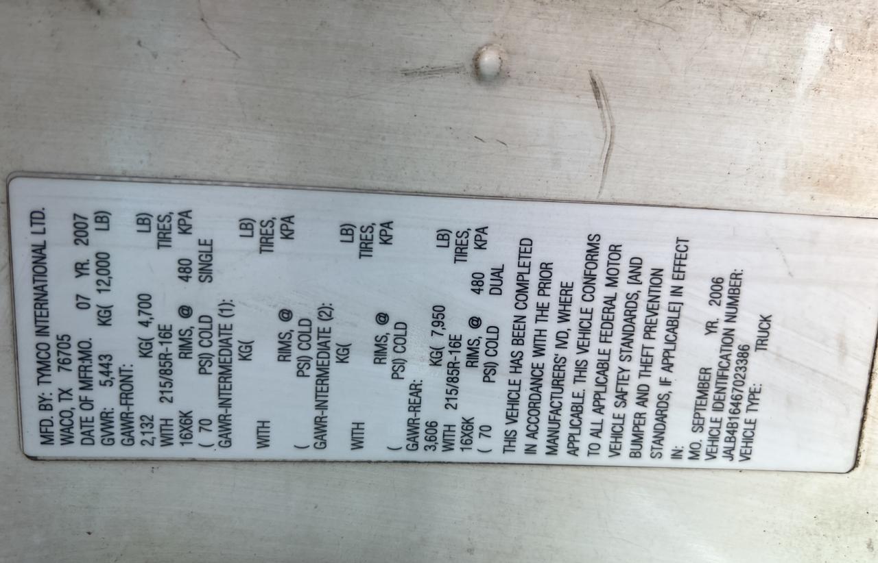 Photo 10 from auction – 2006 ISUZU NPR with VIN JALB4B16467023386