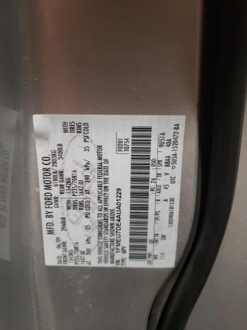 Photo 10 from auction – 2010 FORD EXPLORER X with VIN 1FMEU7DE4AUA01229